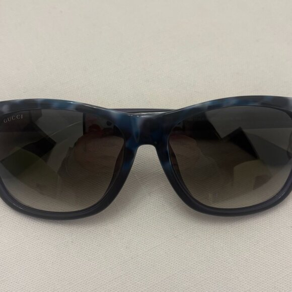 Gucci  GG 3735/F/S Sunglasses Blue/Purple Leopard Print main image 5
